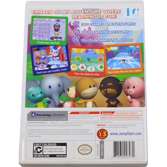 Nintendo Wii Jump Start Pet Rescue w/ Original Box & Manual - 2K Play - Picture 2 of 6